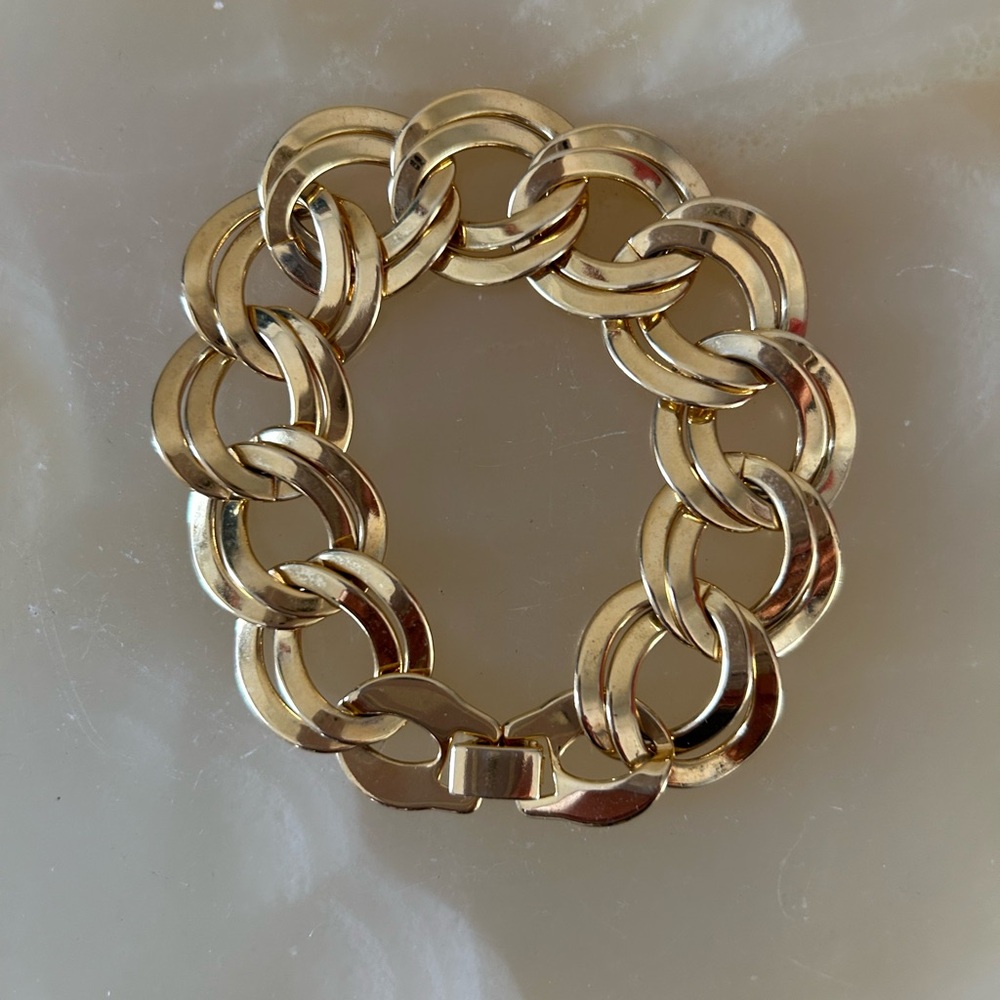 Chunky Gold Tone Bracelet